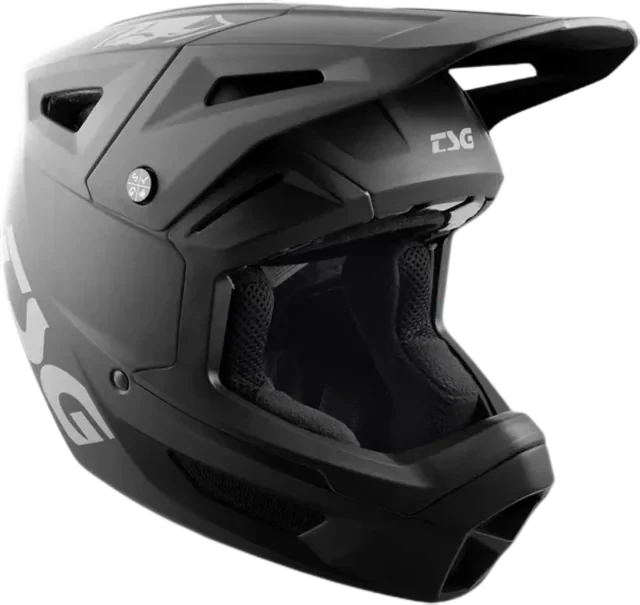 Black TSG Sentinel full-face helmet