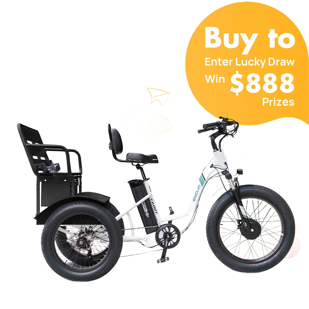 Caddy Pro Urban Cruiser - Adventure Awaits with Family-Friendly Electric Trike