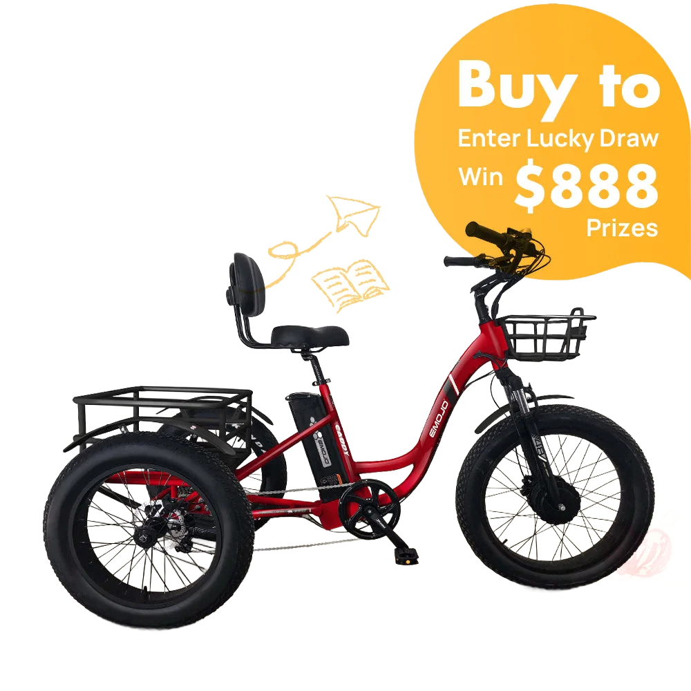 Emojo Caddy Pro Electric Trike: Experience Ultimate Freedom and Adventure