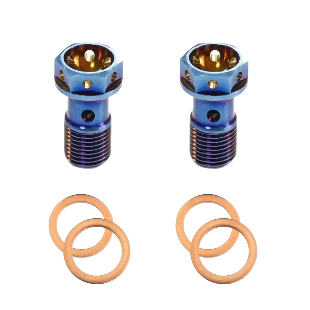 M10 x 1.00 Titanium Banjo Bolt – Grade 5 ( 2 pack )