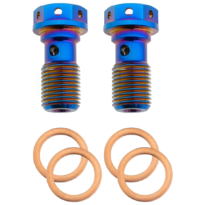 M10 x 1.25 Titanium Banjo Bolt – Grade 5 ( 2 pack )