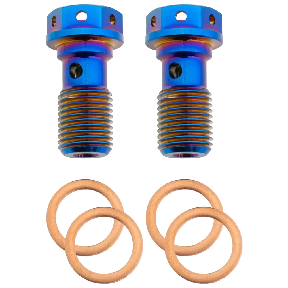 M10 x 1.25 Titanium Banjo Bolt – Grade 5 ( 2 pack )