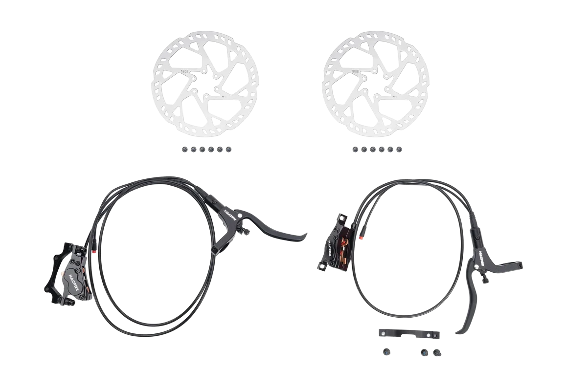 Macfox E-bike Four-Piston Hydraulic Disc Brake Replacement Set