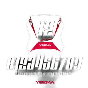 Yozma IN 10 License Plate Stickers