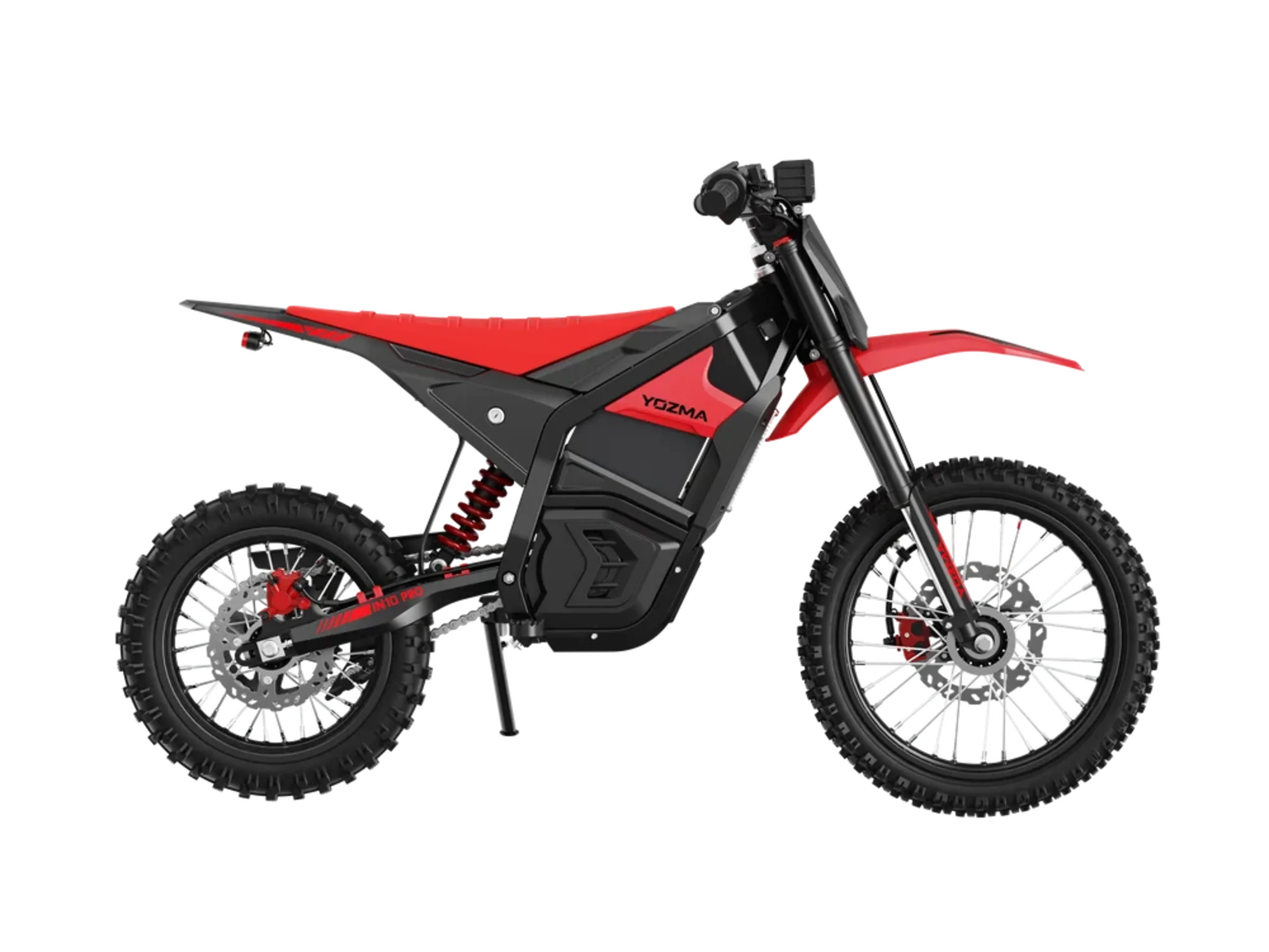 yozma in 10 pro high performance off road electric dirt bike red pro